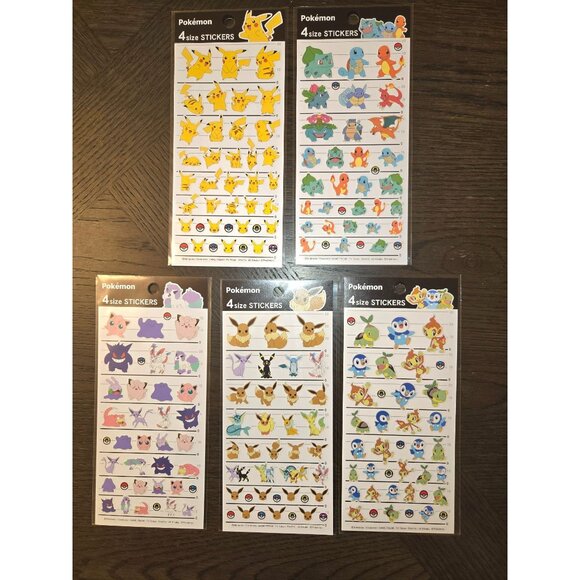 From my trip to Japan: Pokemon Stickers - Picture 1 of 2